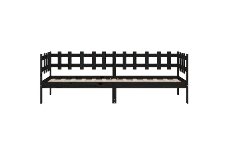 beBasic daybed 90x190 cm Single massivt fyrretræ sort - Sort - Daybed