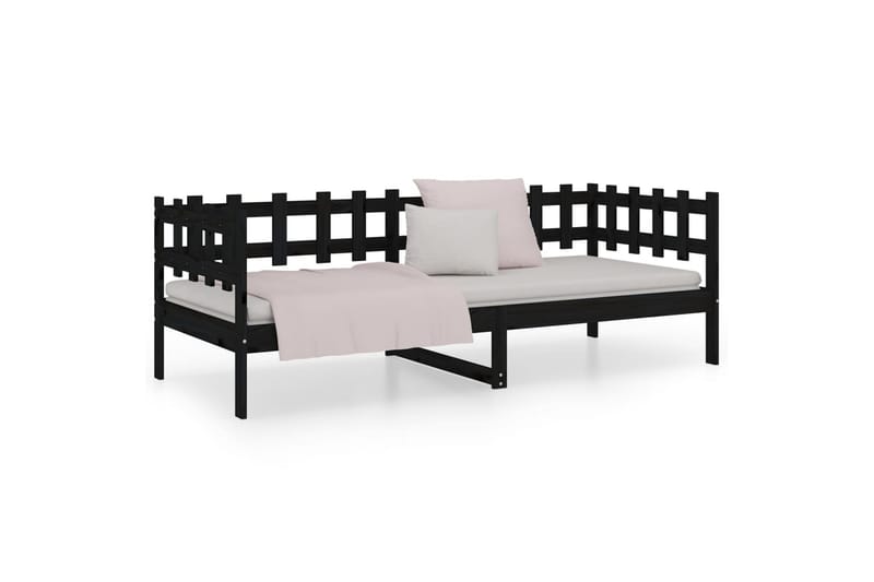 beBasic daybed 90x190 cm Single massivt fyrretræ sort - Sort - Møbler - Sofaer - Daybed
