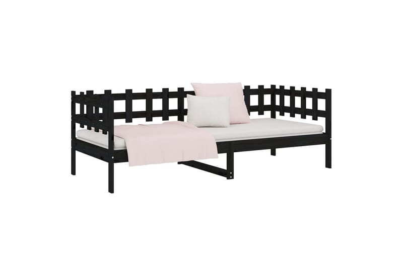 beBasic daybed 90x190 cm Single massivt fyrretræ sort - Sort - Møbler - Sofaer - Daybed