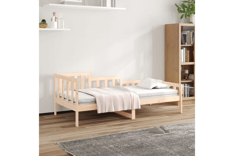 beBasic daybed 90x200 cm massivt fyrretræ - Brun - Daybed