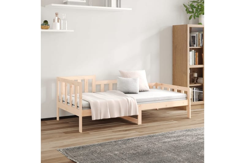 beBasic daybed 90x200 cm massivt fyrretræ - Brun - Daybed