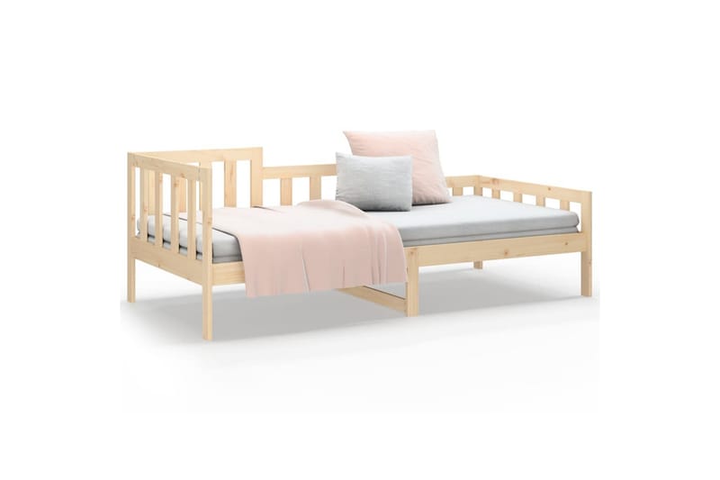 beBasic daybed 90x200 cm massivt fyrretræ - Brun - Daybed