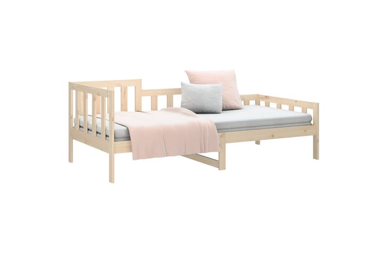 beBasic daybed 90x200 cm massivt fyrretræ - Brun - Daybed