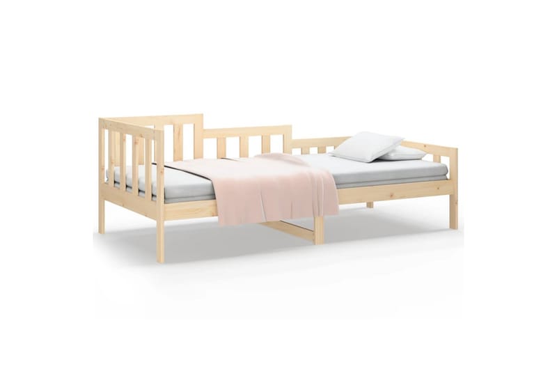 beBasic daybed 90x200 cm massivt fyrretræ - Brun - Daybed