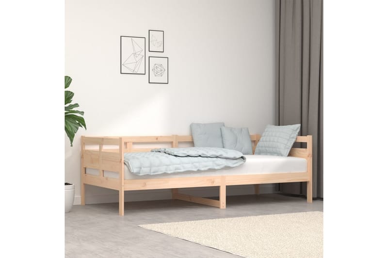 beBasic daybed 90x200 cm massivt fyrretræ - Brun - Daybed