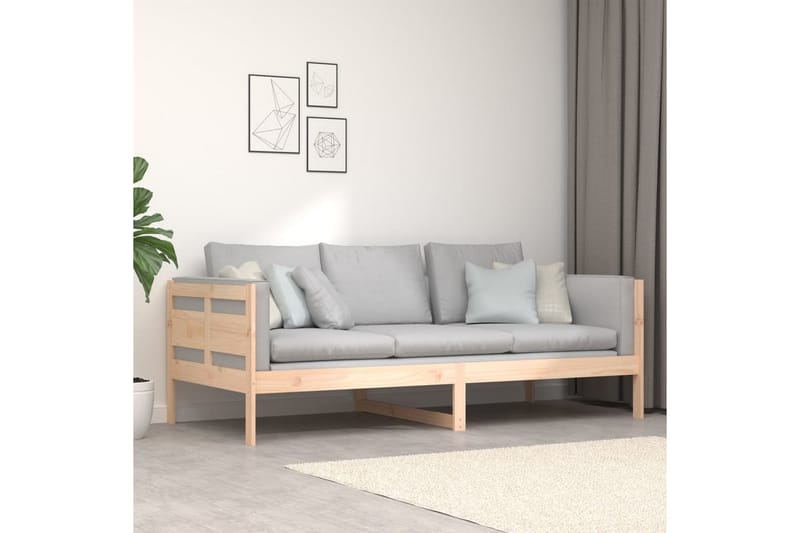 beBasic daybed 90x200 cm massivt fyrretræ - Brun - Daybed