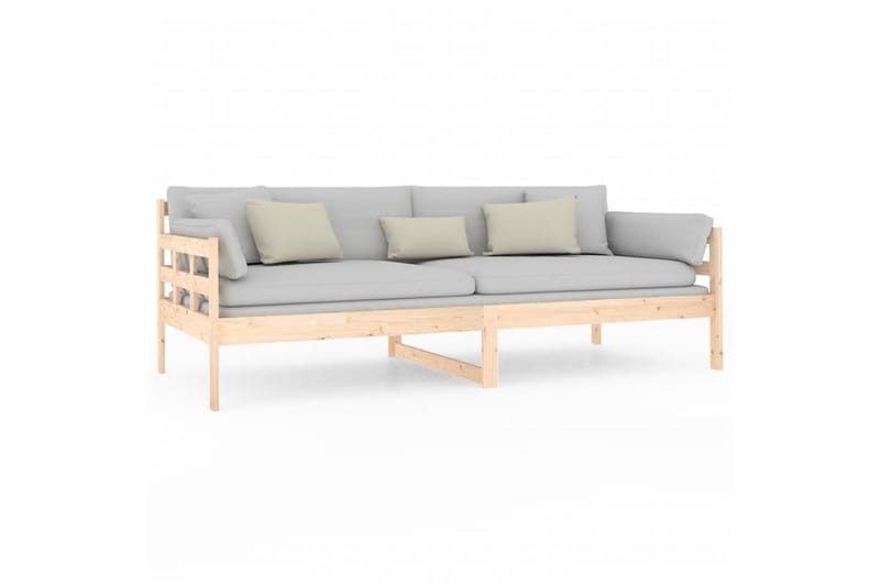 beBasic daybed 90x200 cm massivt fyrretræ - Brun - Daybed