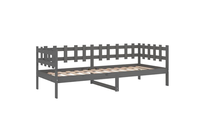 beBasic daybed 90x200 cm massivt fyrretræ grå - GrÃ¥ - Daybed