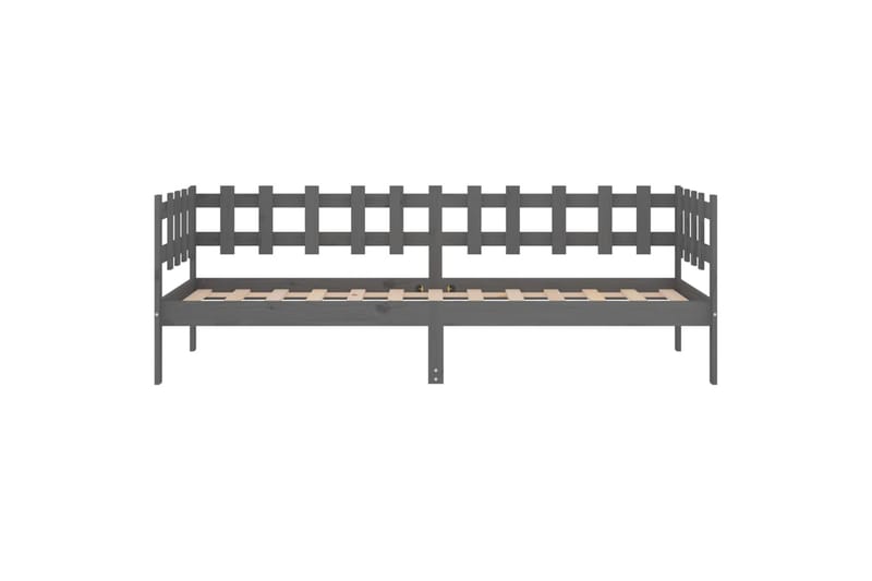 beBasic daybed 90x200 cm massivt fyrretræ grå - GrÃ¥ - Daybed