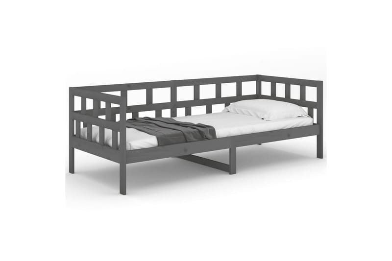 beBasic daybed 90x200 cm massivt fyrretræ grå - GrÃ¥ - Daybed