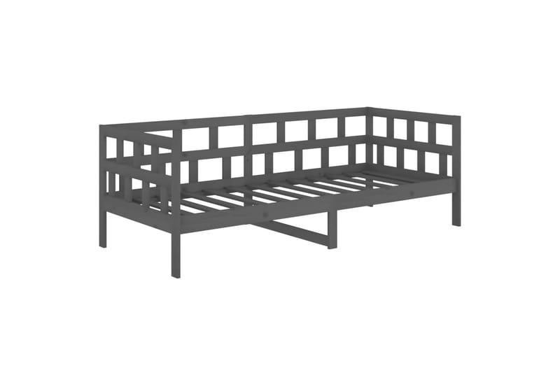 beBasic daybed 90x200 cm massivt fyrretræ grå - GrÃ¥ - Daybed