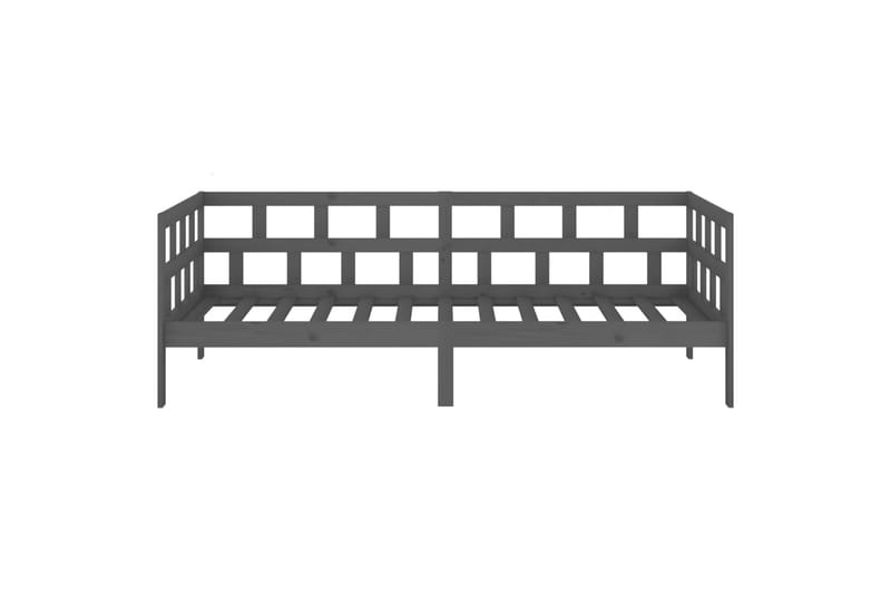 beBasic daybed 90x200 cm massivt fyrretræ grå - GrÃ¥ - Daybed