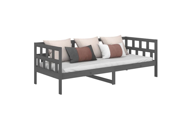 beBasic daybed 90x200 cm massivt fyrretræ grå - GrÃ¥ - Daybed