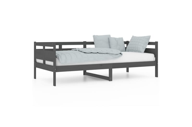 beBasic daybed 90x200 cm massivt fyrretræ grå - GrÃ¥ - Daybed