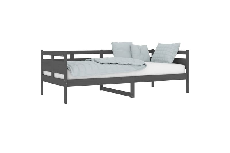 beBasic daybed 90x200 cm massivt fyrretræ grå - GrÃ¥ - Daybed