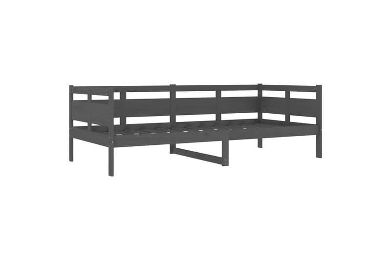 beBasic daybed 90x200 cm massivt fyrretræ grå - GrÃ¥ - Daybed