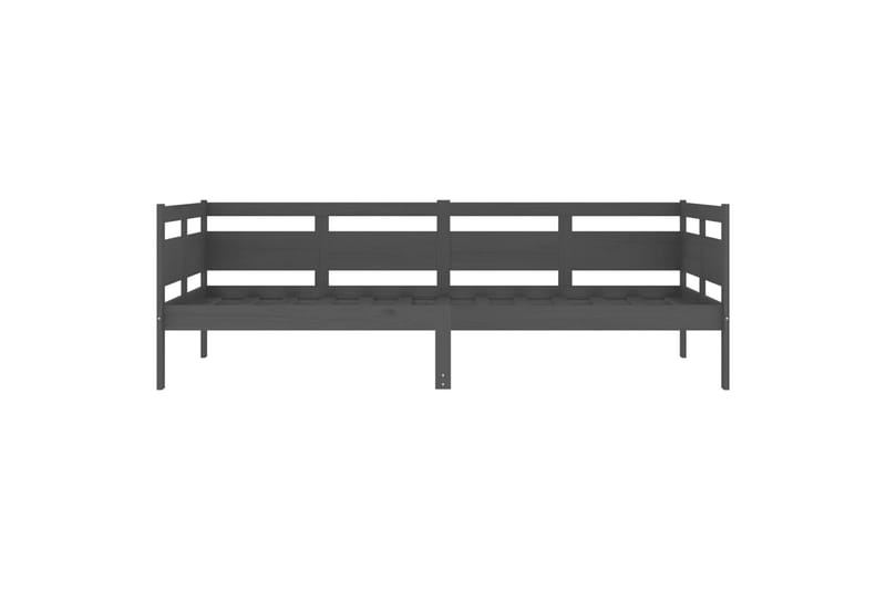 beBasic daybed 90x200 cm massivt fyrretræ grå - GrÃ¥ - Daybed