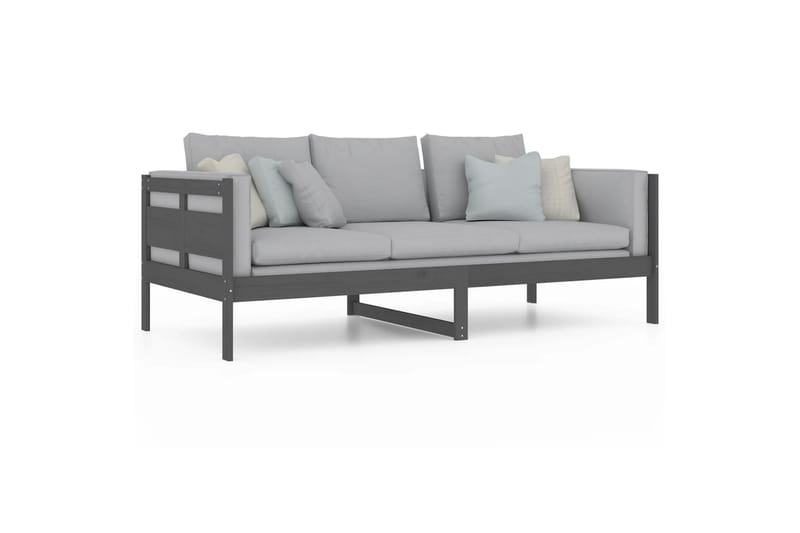 beBasic daybed 90x200 cm massivt fyrretræ grå - GrÃ¥ - Møbler - Sofaer - Daybed