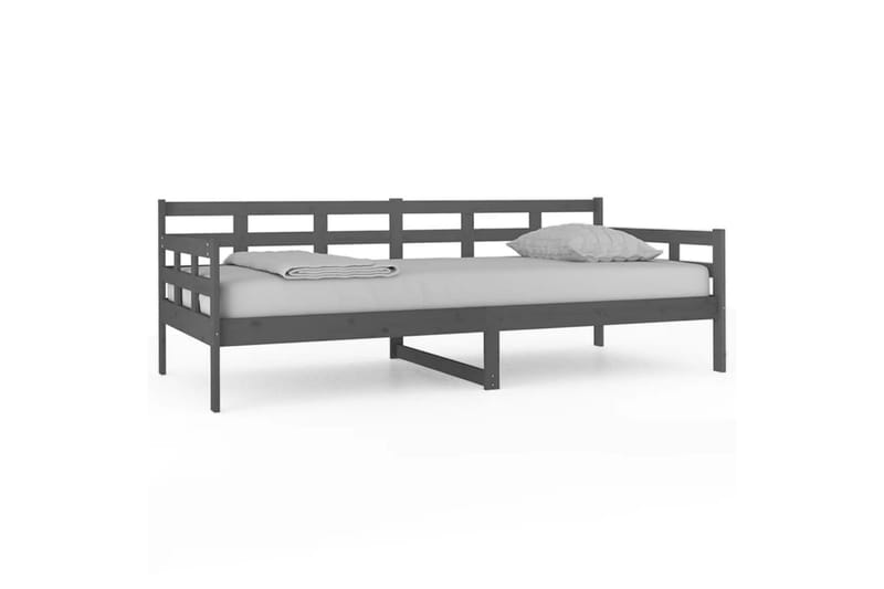 beBasic daybed 90x200 cm massivt fyrretræ grå - GrÃ¥ - Daybed