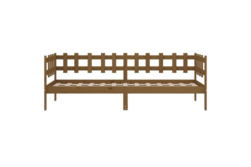 beBasic daybed 90x200 cm massivt fyrretræ gyldenbrun - Brun - Daybed