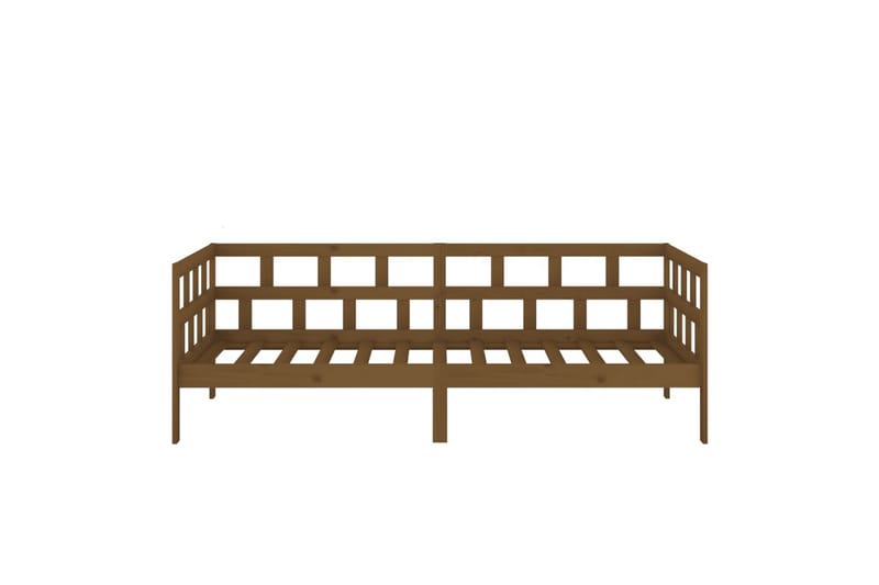 beBasic daybed 90x200 cm massivt fyrretræ gyldenbrun - Brun - Daybed