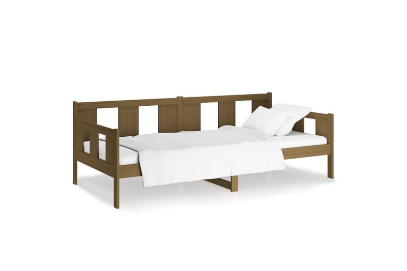 beBasic daybed 90x200 cm massivt fyrretræ gyldenbrun - Brun - Daybed