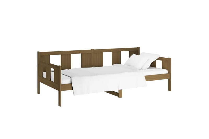 beBasic daybed 90x200 cm massivt fyrretræ gyldenbrun - Brun - Daybed