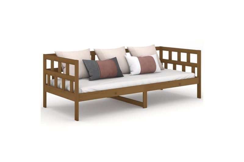 beBasic daybed 90x200 cm massivt fyrretræ gyldenbrun - Brun - Daybed