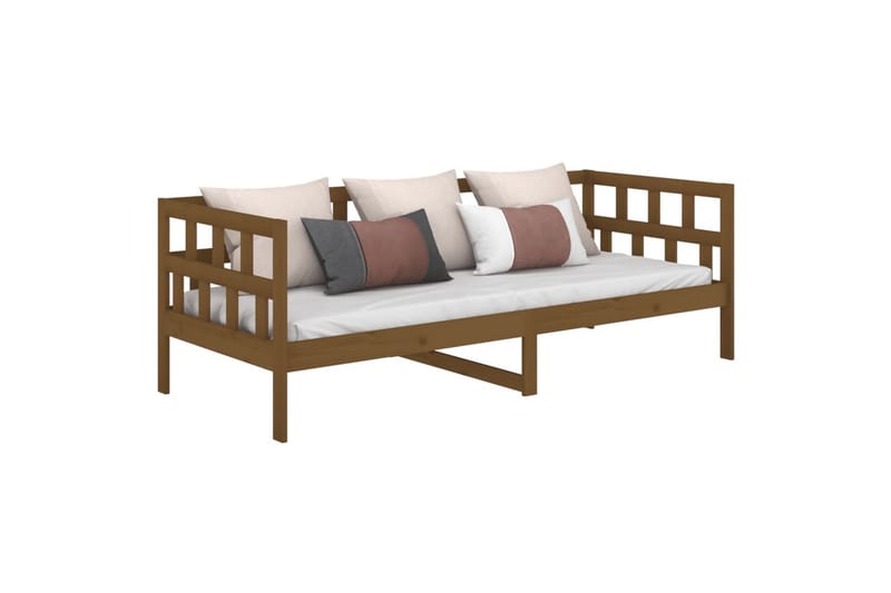 beBasic daybed 90x200 cm massivt fyrretræ gyldenbrun - Brun - Daybed