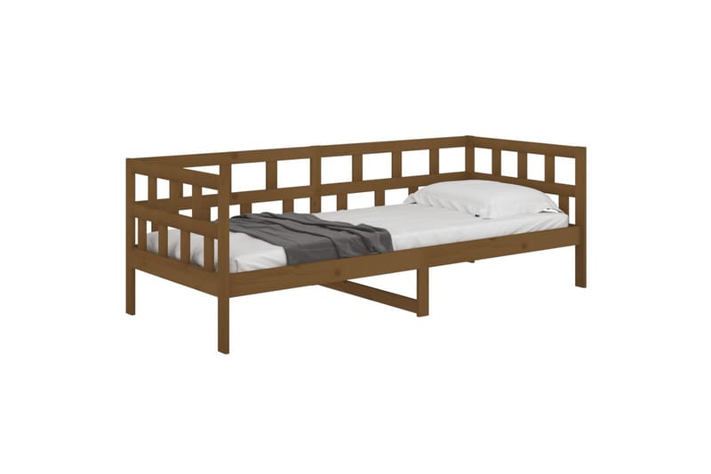 beBasic daybed 90x200 cm massivt fyrretræ gyldenbrun - Brun - Daybed