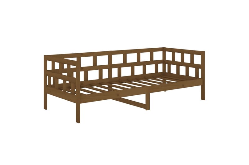 beBasic daybed 90x200 cm massivt fyrretræ gyldenbrun - Brun - Daybed