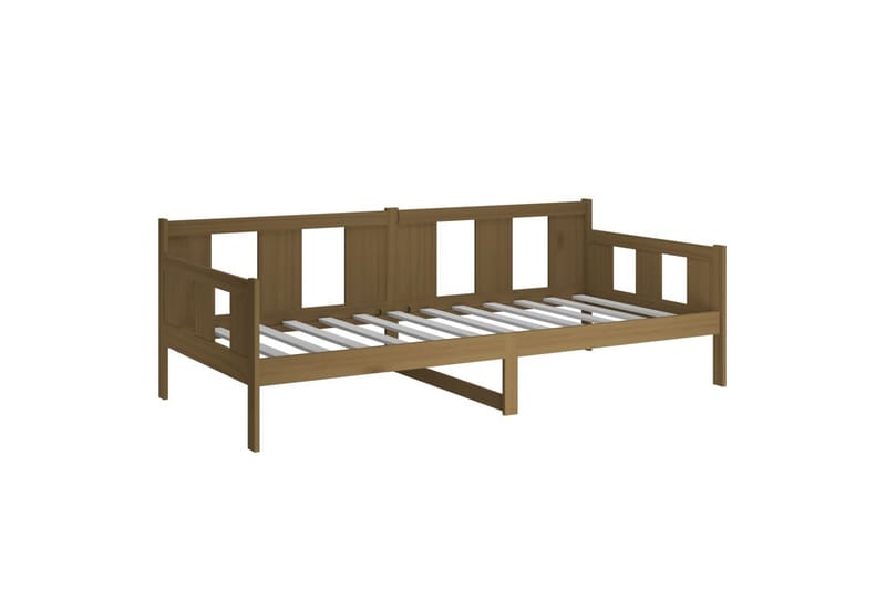 beBasic daybed 90x200 cm massivt fyrretræ gyldenbrun - Brun - Daybed