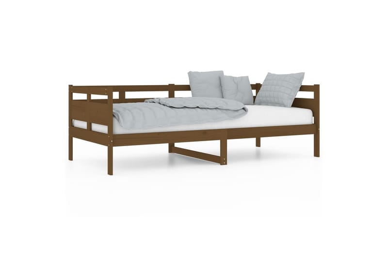 beBasic daybed 90x200 cm massivt fyrretræ gyldenbrun - Brun - Daybed