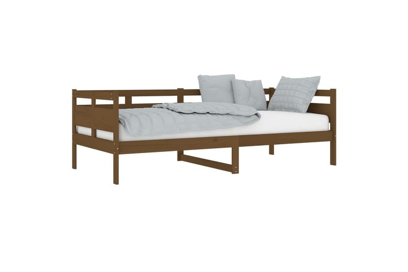 beBasic daybed 90x200 cm massivt fyrretræ gyldenbrun - Brun - Daybed