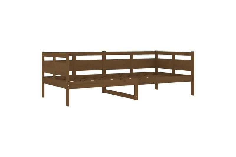 beBasic daybed 90x200 cm massivt fyrretræ gyldenbrun - Brun - Daybed