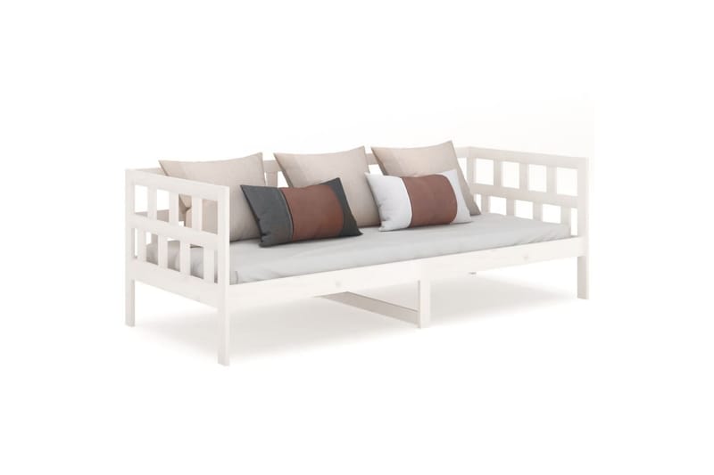 beBasic daybed 90x200 cm massivt fyrretræ hvid - Hvid - Daybed