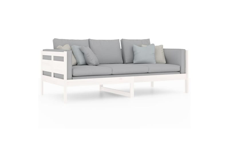 beBasic daybed 90x200 cm massivt fyrretræ hvid - Hvid - Daybed