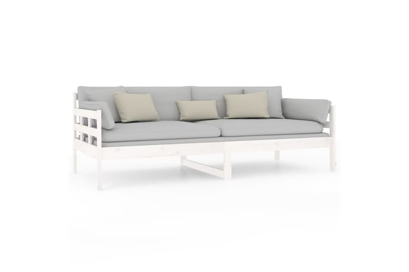 beBasic daybed 90x200 cm massivt fyrretræ hvid - Hvid - Daybed