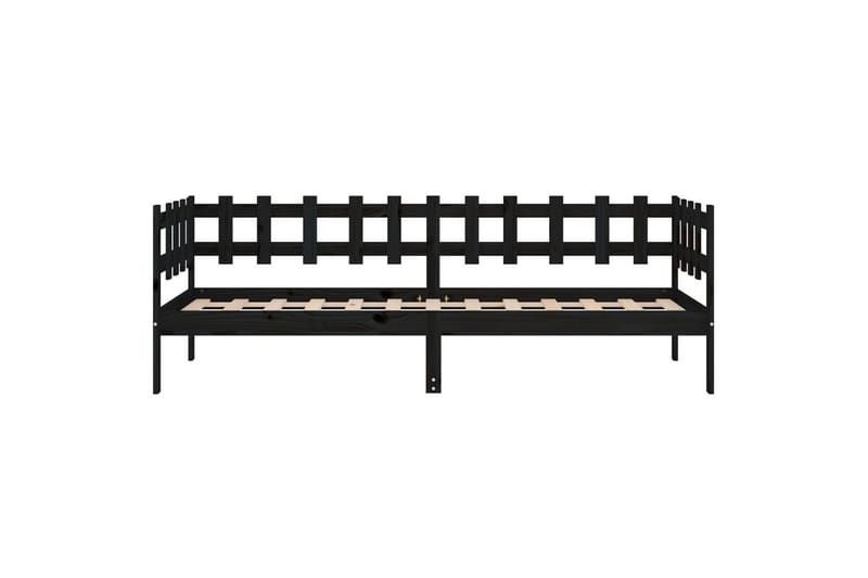 beBasic daybed 90x200 cm massivt fyrretræ sort - Sort - Daybed