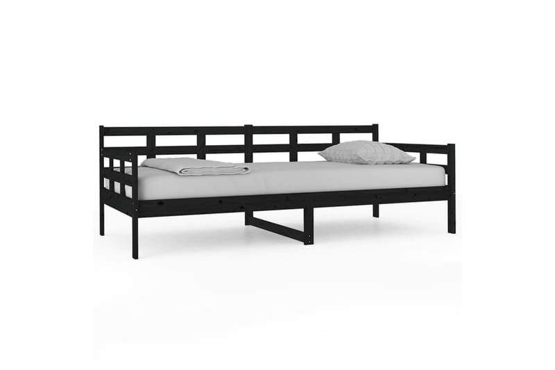 beBasic daybed 90x200 cm massivt fyrretræ sort - Sort - Daybed