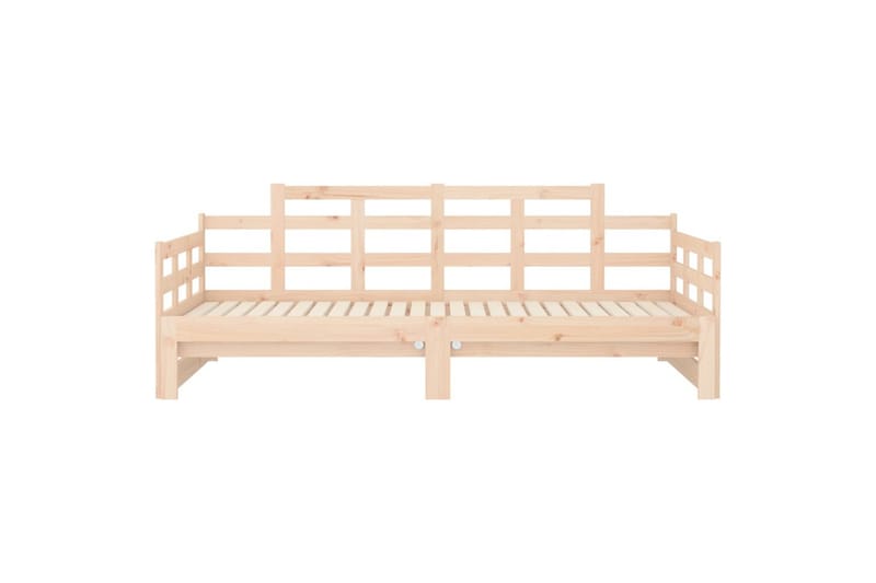 beBasic daybed med udtræk 2x(80x200) cm massivt fyrretræ - Brun - Møbler - Sofaer - Daybed