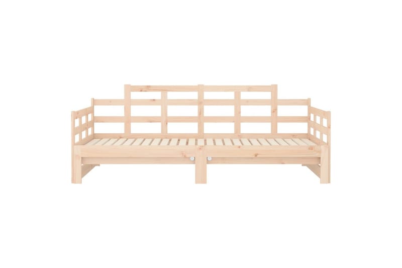 beBasic daybed med udtræk 2x(80x200) cm massivt fyrretræ - Brun - Sovesofaer