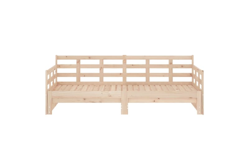 beBasic daybed med udtræk 2x(80x200) cm massivt fyrretræ - Brun - Møbler - Sofaer - Daybed