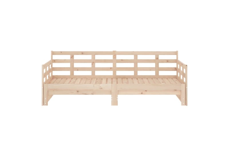 beBasic daybed med udtræk 2x(80x200) cm massivt fyrretræ - Brun - Sovesofaer