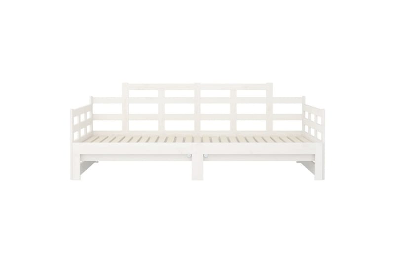 beBasic daybed med udtræk 2x(80x200) cm massivt fyrretræ hvid - Hvid - Møbler - Sofaer - Daybed