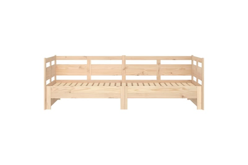 beBasic daybed med udtræk 2x(90x190) cm massivt fyrretræ - Brun - Møbler - Sofaer - Daybed