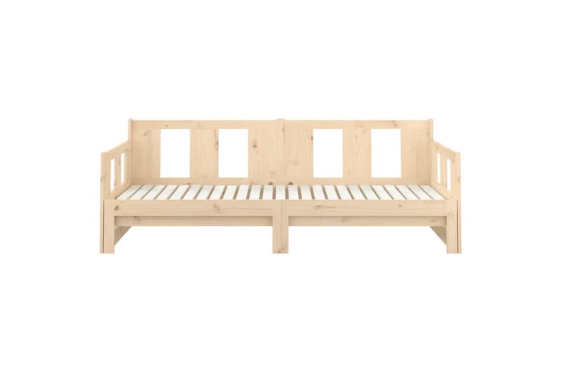 beBasic daybed med udtræk 2x(90x190) cm massivt fyrretræ - Brun - Sovesofaer