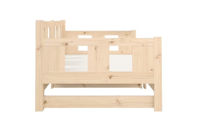 beBasic daybed med udtræk 2x(90x190) cm massivt fyrretræ - Brun - Møbler - Sofaer - Daybed