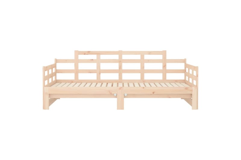 beBasic daybed med udtræk 2x(90x190) cm massivt fyrretræ - Brun - Sovesofaer