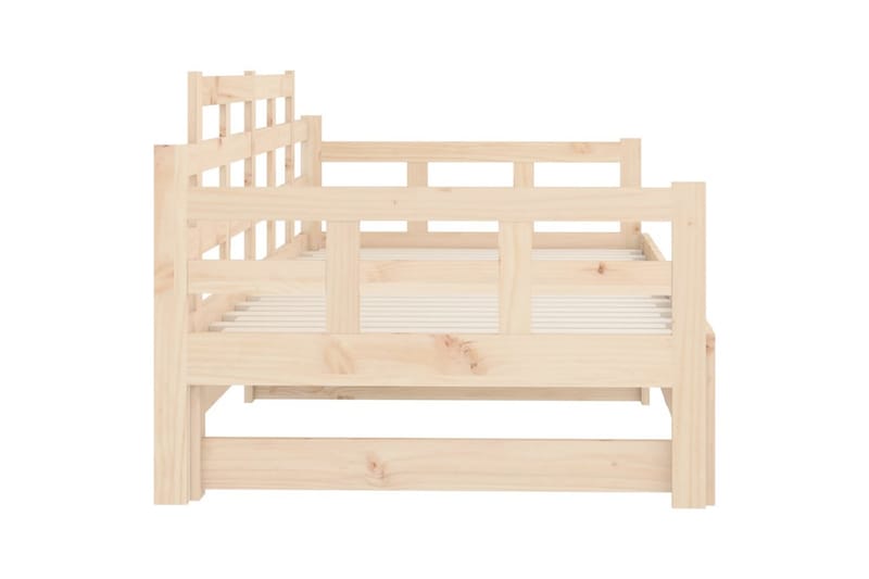 beBasic daybed med udtræk 2x(90x190) cm massivt fyrretræ - Brun - Møbler - Sofaer - Daybed